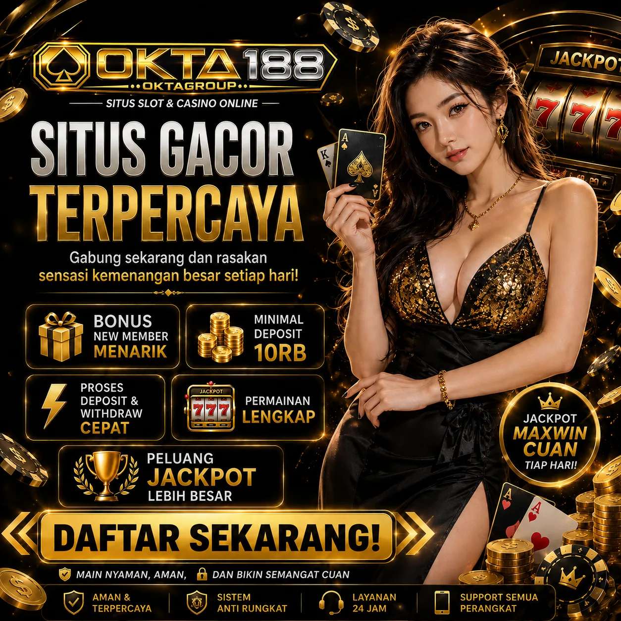 Galeri foto OKTA188 👑 Masuki Dunia Gaming Premium, Pilih Game Favorit dan Nikmati Gayamu di Jakarta